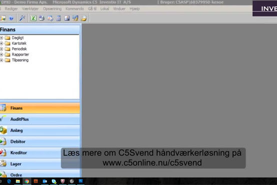 Håndværkerløsning til Microsoft Dynamics C5 2012