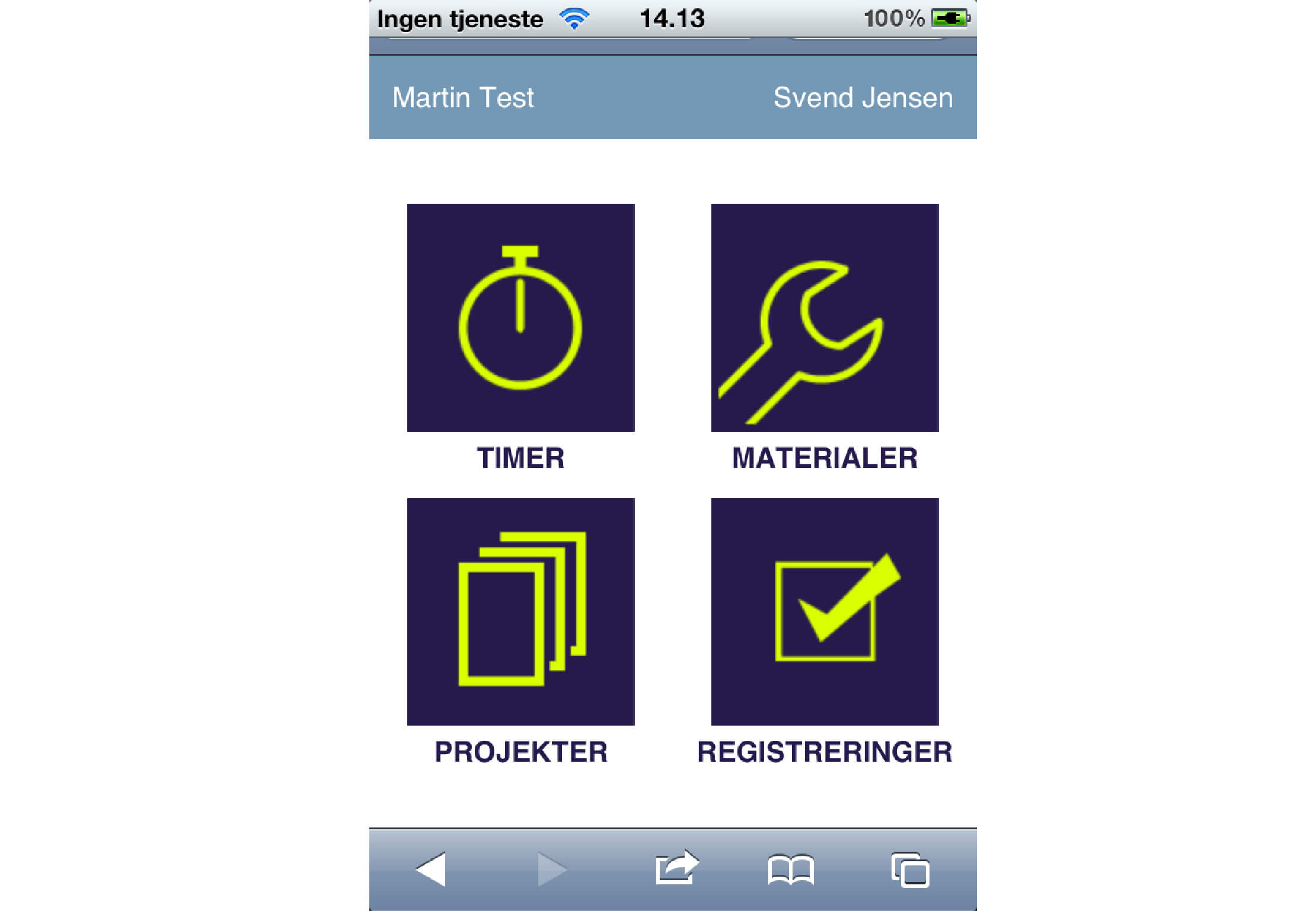 Vælg timer, materialer eller projek i C5Svend Vælg timer, materialer eller projek i C5Svend